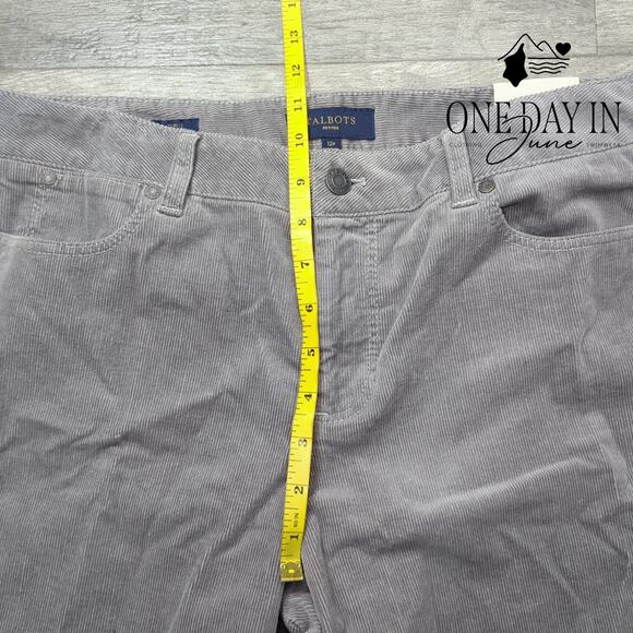 Talbots Petite Curvy Fit Boot Cut Corduroy Pants Size 12P - Picture 4 of 6